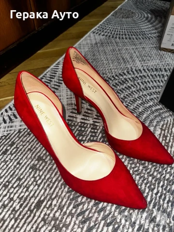 Дамски токчета Nine West, червени, снимка 2 - Дамски елегантни обувки - 51302583