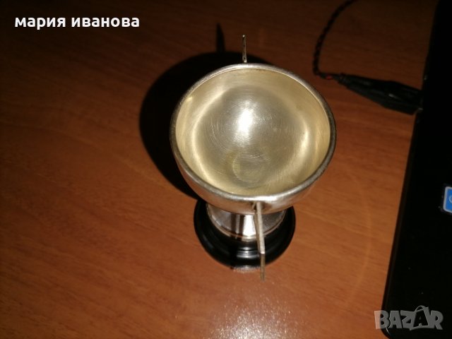 стара чаша купа с никелово сребро, снимка 3 - Други ценни предмети - 36103097