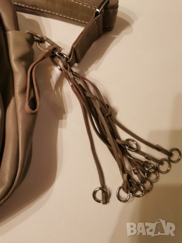 марка BREE цвят сив, Естествена кожа размер 21/ 26 дължина, снимка 8 - Чанти - 32037714