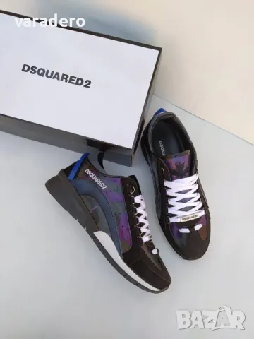 Мъжки маратонки естествена кожа Dsquared , снимка 13 - Маратонки - 48706669