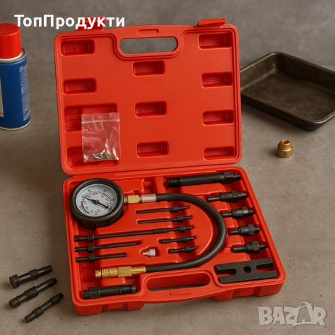 Комплект за тест на компресия на дизелови двигатели, снимка 2 - Други инструменти - 52945628