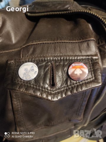 Metallica естествена кожа яке , снимка 3 - Якета - 38689280