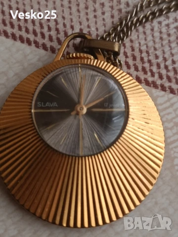 Часовник Слава/Slava механичен позлата , снимка 6 - Дамски - 51386408