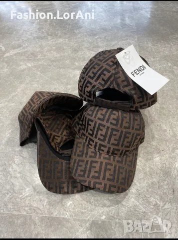 шапки fendi - кафява и черна , снимка 2 - Шапки - 56231033