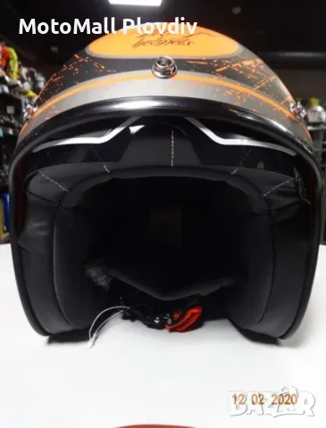 каска Mt helmets отворена каска ретро тъмни очила рокер мото, снимка 5 - Аксесоари и консумативи - 49315270