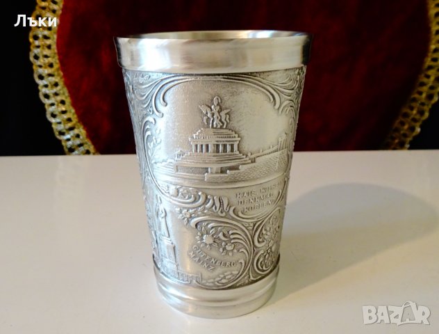 Чаша от калай за вино,архитектура,паметници. , снимка 3 - Антикварни и старинни предмети - 34562770