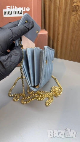 чанта / портмоне miu miu в кутия  от естествена кожа , снимка 2 - Чанти - 52940421