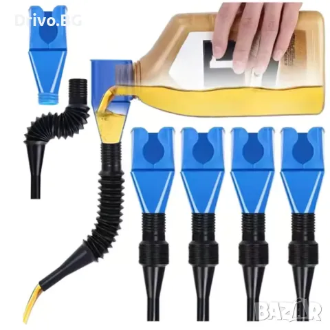 Унивесална Фуния за Наливане на Течности без Разливане, снимка 2 - Аксесоари и консумативи - 48900130