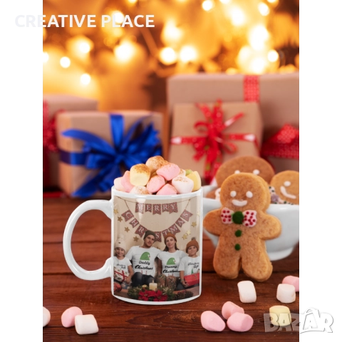 ☕🎁😍 Бяла чаша с ваша снимка ⚜️💞