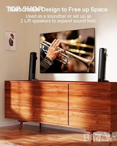 Нов ULTIMEA 2 в 1 Саундбар Apollo S40 - 100W, Bluetooth 5.3, HDMI, снимка 3 - Слушалки и портативни колонки - 49498056