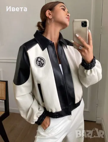 Дамско яке кожа, снимка 4 - Якета - 49168789