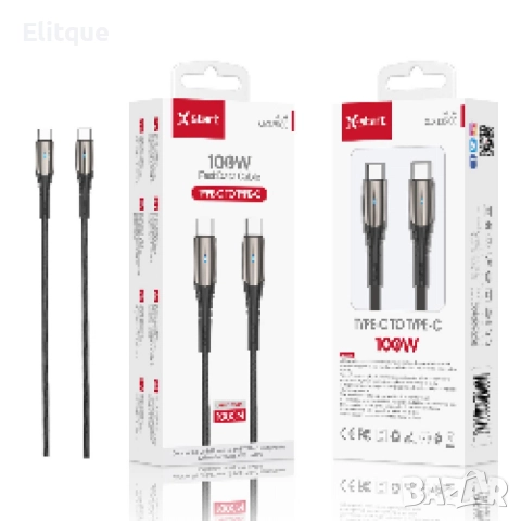 Кабел за бързо зареждане , SJX135CC , Type-C to Type-C, снимка 5 - Кабели и адаптери - 52840164