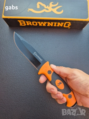 Нож BROWNING за оцеляване,кания с точило и свирка, снимка 6 - Ножове - 51784694