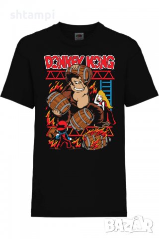 Детска тениска Nintendo Donkey Kong,Игра,Гейм,Геймър,Подарък,Изне                                   