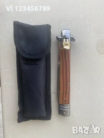 Италиански автоматичен нож leverlettoAkc - 100x240 mm, снимка 7 - Ножове - 50788794