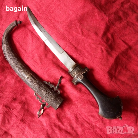 Кама, кумая, кинжал, сребро., снимка 4 - Антикварни и старинни предмети - 54198472