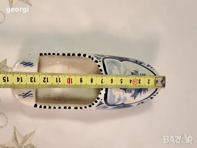 холандска порцеланова обувка Delft 23/4, снимка 5 - Антикварни и старинни предмети - 49332262