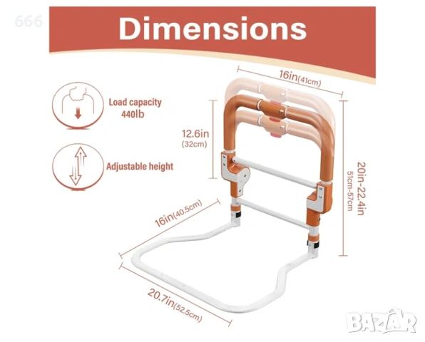 Сгъваем предпазител за легло, снимка 2 - Други стоки за дома - 54155090