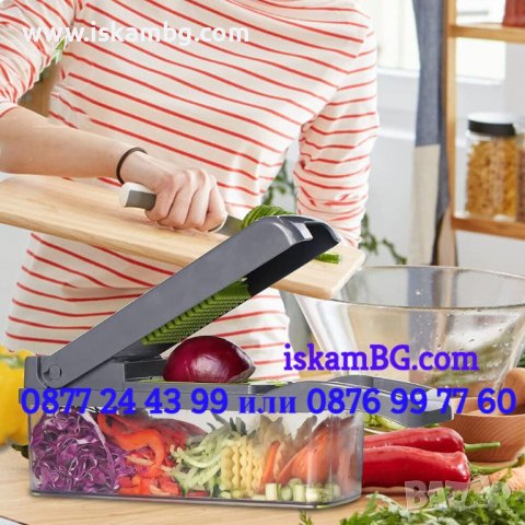 КУХНЕНСКО РЕНДЕ VEGETABLE CHOPPER 14 В 1, снимка 5 - Други - 38173011