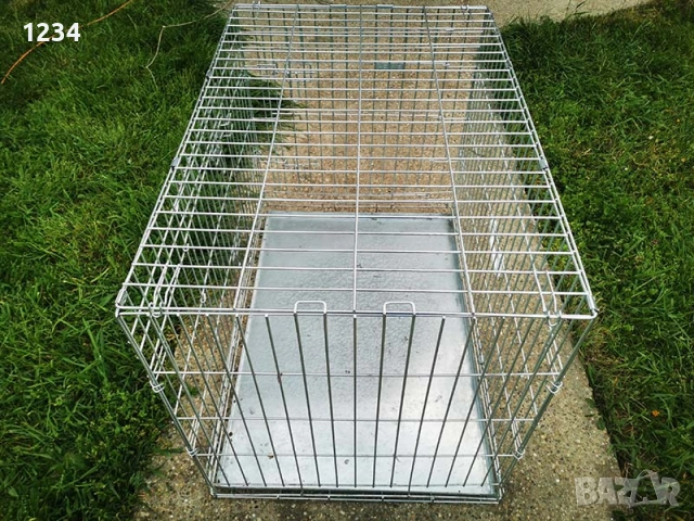 транспортна клетка метална сгъваема 91x62x68см за куче, стационар, снимка 3 - За кучета - 54296926