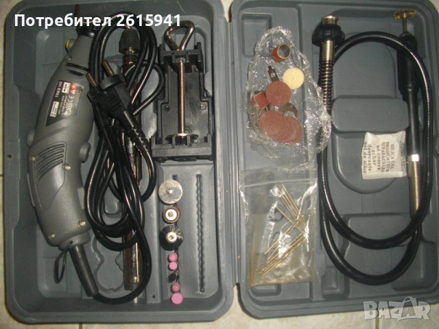 Нова Немска Мини Дрелка-Шлифовалка/Прав Шлайф-Пълен Комплект-140 Вата-TROVEX PKB140