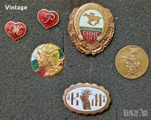 Старинни емайлирани значки, царски