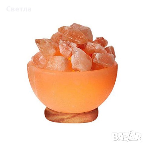 Лампа от хималайска сол, снимка 7 - Настолни лампи - 31138058