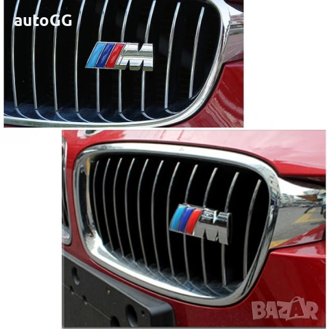 Емблема BMW "М POWER'' метална за предна решетка, снимка 6 - Аксесоари и консумативи - 31463776