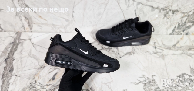 Nike Мъжки Черни Маратонки👟Мъжки Спортни Обувки В Черен Цвят Найк Код P1462, снимка 2 - Маратонки - 52327200