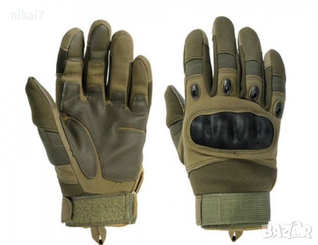 тактически ръкавици с протектори airsoft самозащита стрелба лов, снимка 8 - Екипировка - 37621073