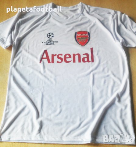 Фен тениска на Арсенл Шампионска лига!Бяла тениска Arsenal, Champions League!