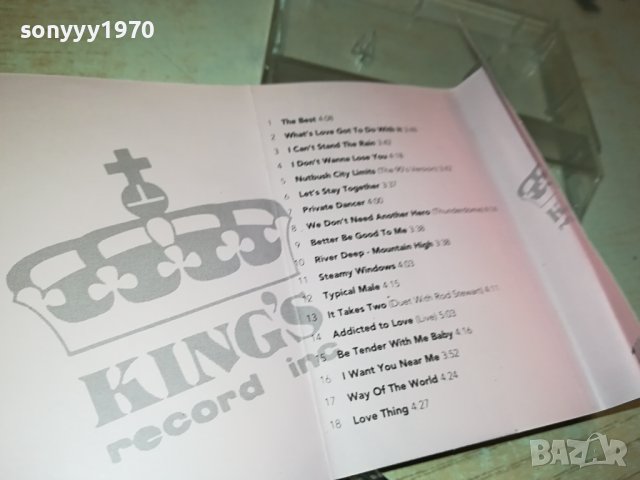 TINA TURNER-КАСЕТА 2910231815, снимка 11 - Аудио касети - 42768979