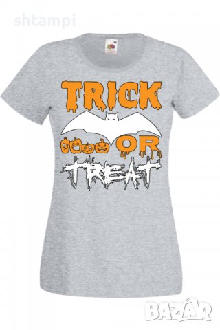 Дамска тениска Trick Or Treat 1,Halloween,Хелоуин,Празник,Забавление,Изненада,Обичаи,, снимка 6 - Тениски - 38144226