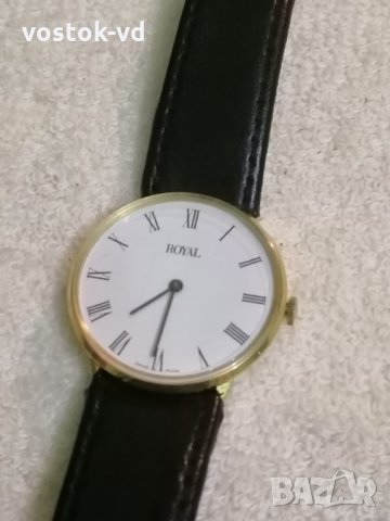 ROYAL SWISS MADE МЪЖКИ МЕХАНИЧЕН ЧАСОВНИК , снимка 2 - Антикварни и старинни предмети - 35107911