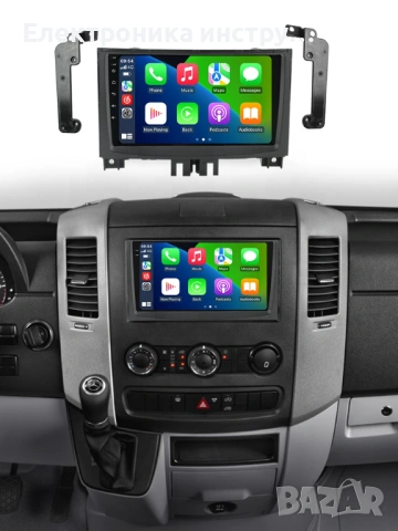 Android мултимедия GPS навигация CarPlay Android Auto + Камера – за Sprinter / Crafter (2006–2016), снимка 3 - Аксесоари и консумативи - 54038705