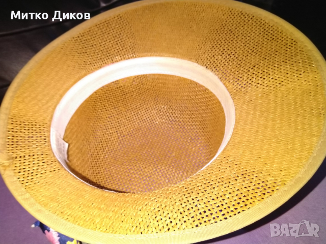 Женска сламена с панделка панама модерна шапка нова №58, снимка 4 - Шапки - 44808488