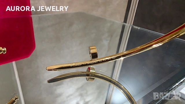 CARTIER Nail Gold Juste un Clou Small Model Унисекс Гривна Пирон, снимка 7 - Гривни - 53169829