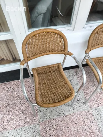 маса с четири стола, снимка 2 - Градински мебели, декорация  - 50311749