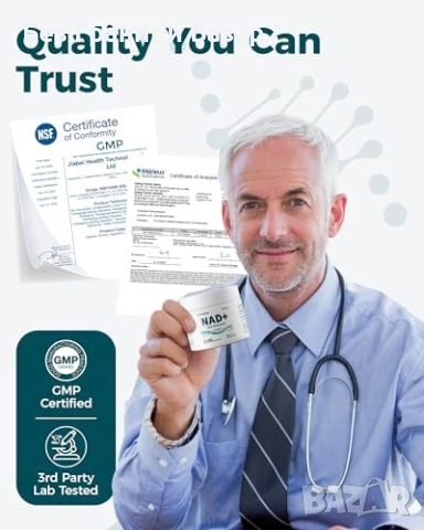 Нова добавка Liposomal NAD+ с 200mg Resveratrol енергия фокус жизненост и яснота, снимка 7 - Хранителни добавки - 53875913