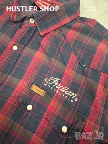 Мъжка мото риза INDIAN MOTORCYCLE. Размер XL, снимка 4 - Ризи - 54071809