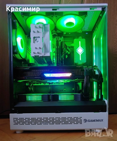 Геймърски компютър Ryzen 5 7500f, AMD Radeon 6800xt,32gb ddr5,1tb nvme, снимка 3 - Геймърски - 53140981