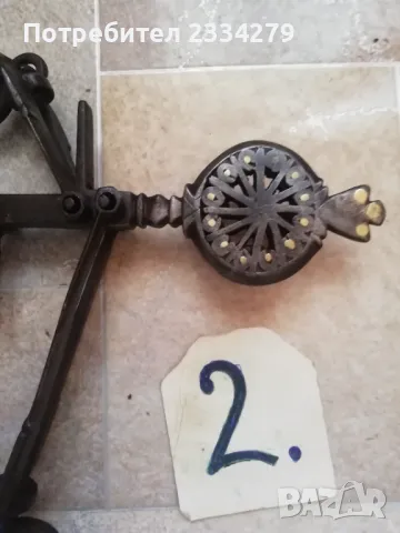 Кантари паланзи от възрождението, ръчно ковани от различни майстори в различни времена, с полумесец , снимка 7 - Антикварни и старинни предмети - 33331498