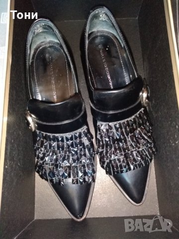 Елегантни обувки  Ermanno Scervino кожа с камъни Swarovski, снимка 13 - Дамски елегантни обувки - 29285897