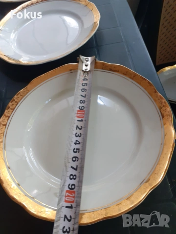 Български порцелан Китка Нови Пазар големи чинии 6 бр., снимка 7 - Антикварни и старинни предмети - 53294975