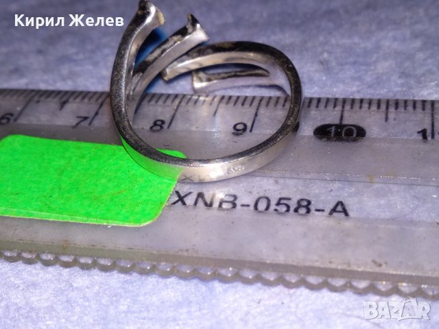 ЕФЕКТЕН СРЕБЪРЕН ФЕШЪН АРТ ПРЪСТЕН СРЕБРО 925 ДИЗАЙНЕРСКИ СТИЛЕН МОДЕЛ 37822, снимка 11 - Пръстени - 40757643