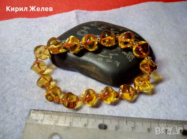 КРАСИВА ИСКРЯЩА ЕФЕКТНА РАЗТЕГЛИВА ВИНТИДЖ АРТ ГРИВНА от ЦВЕТЕН КРИСТАЛ 48885, снимка 6 - Гривни - 48734163