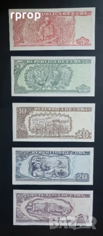 Куба .
3, 5, 10 ,20 и 50 песо.
UNC.
5 бройки., снимка 7 - Нумизматика и бонистика - 49445203