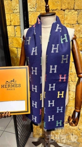 кашмирени шалове hermes , снимка 8 - Шалове - 52043989