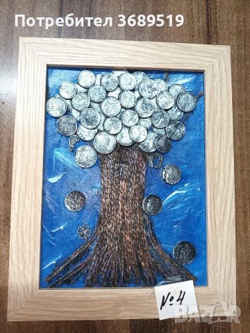 Картина , пано, "Дървото на парите", снимка 12 - Картини - 40215252