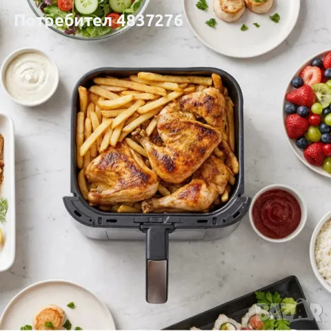 Фритюрник с горещ въздух, 1500 W, 8 програми. , снимка 2 - Фритюрници - 56544035